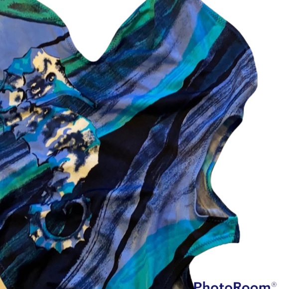 RARE 90s DU LOREN PLUNGING DEEP CUTOUT SEXY ONE PIECE SWIMSUIT ⭐️⭐️⭐️⭐️⭐️ - Picture 5 of 13